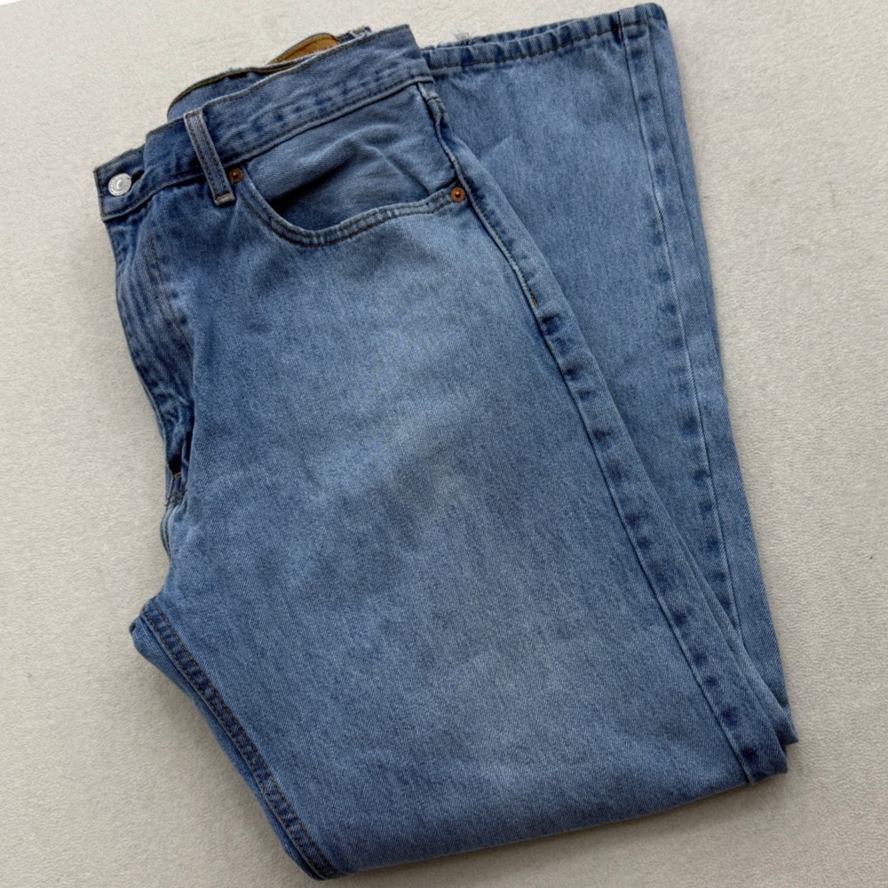 Levi's 505 Mens W38 L32‎ Jeans Light Wash Straight Fit Casual